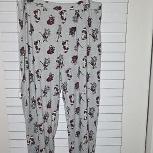 Secret Treasures Gray Pug Christmas Pajama Sleepwear Lounge Pants Women's L